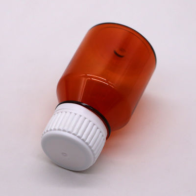 50ml PET 빈 휴대용 플라스틱 알약 병 흰색 나사 캡 여행 알약 포장 잔
