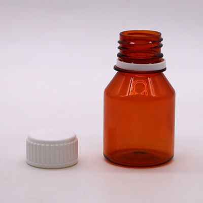 50ml PET 빈 휴대용 플라스틱 알약 병 흰색 나사 캡 여행 알약 포장 잔