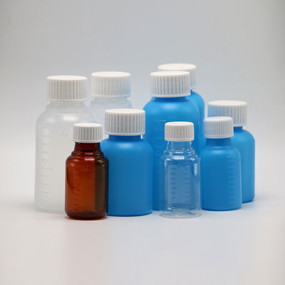 산업 의학 60mL/2oz HDPE 시럽 병 흰색 / 파란색 불투명 항 자외선
