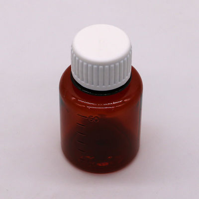 2OZ/60ml/cc PET 브라운 의약품 등급 스케일 담배 기름을 위한 액체 포장 병