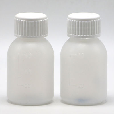 PE 시럽 병 60mL / 2oz 흰색 / 파란색 불투명한 색상 사용자 정의 색상 옵션