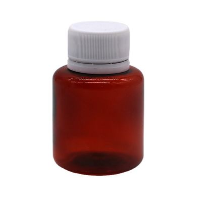70ML PET 앰버 메이퍼 기침 시럽 안전 캡과 열 밀폐가 있는 구강 액체 병