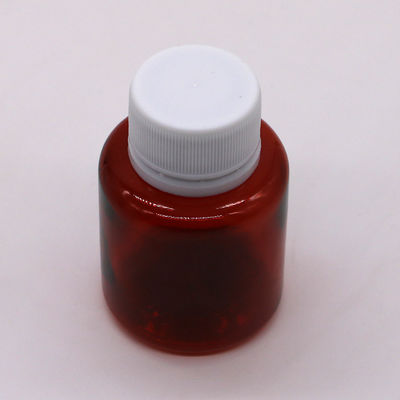 70ML PET 앰버 메이퍼 기침 시럽 안전 캡과 열 밀폐가 있는 구강 액체 병