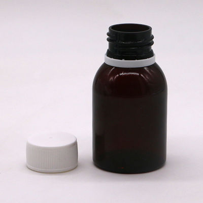 80ML PET 메이플 기침 시럽 스크린 프린팅 및 안전 캡과 함께 구강 액체 병