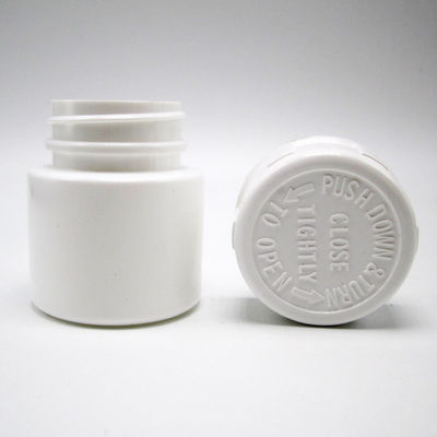 30mL HDPE 휴대용 흰색 플라스틱 분말 약 약 Tablet 병 어린이 안전 캡과 함께 컨테이너