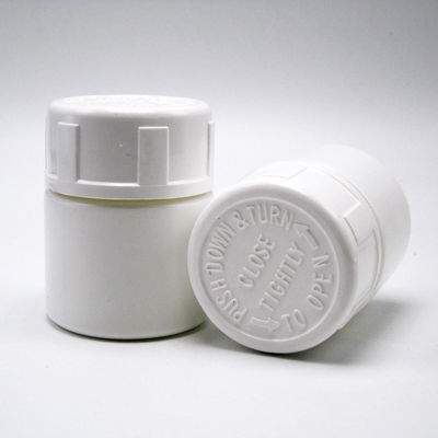 30mL HDPE 휴대용 흰색 플라스틱 분말 약 약 Tablet 병 어린이 안전 캡과 함께 컨테이너