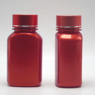 150ml PET 정사각형 평면 플라스틱 의약품 병과 다른 뚜?? 을 사용자 정의 할 수있는 색상