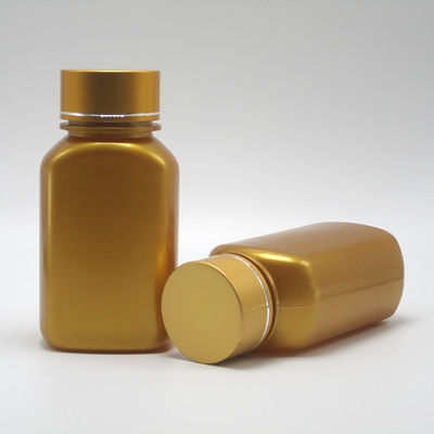 150ml PET 정사각형 평면 플라스틱 의약품 병과 다른 뚜?? 을 사용자 정의 할 수있는 색상