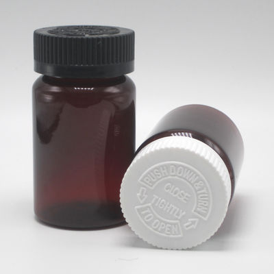 100ML PET 암버 플라스틱 의약품 병 알약/비타민/캡슐 칼라 재료 PET