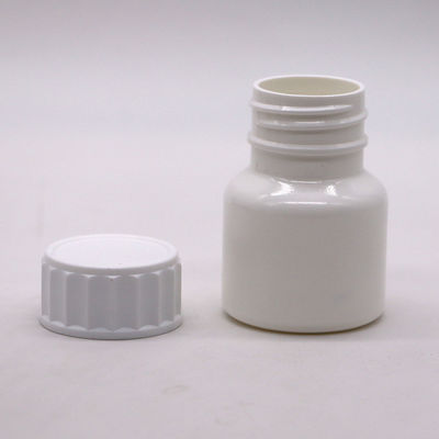 맞춤형 로고 30ml PE 화이트 알약 약 병 고 내구성 스크루 캡