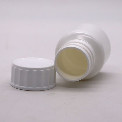 맞춤형 로고 30ml PE 화이트 알약 약 병 고 내구성 스크루 캡
