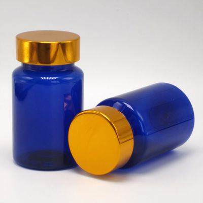 100ml PET 앰버 플라스틱 알약/비타민/캡슐 병