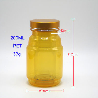 어린이 보호 뚜?? 약국용 PET 알약 용기 250mL 알약 캡슐 보관