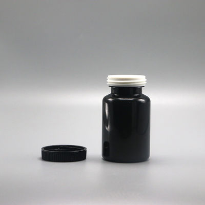 90mL PET 둥근 모양의 플라스틱 병 약용 솔리드 태블릿 캡슐 저장 용액