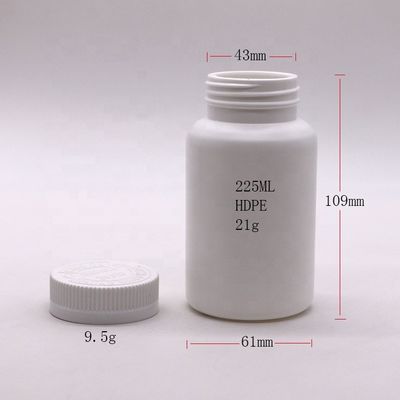 225mL 원형 PET 플라스틱 병