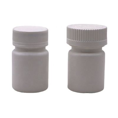 30mL 둥근 모양의 PE 플라스틱 병 약용 솔리드 태블릿 캡슐 저장 용액