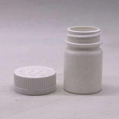 30mL 둥근 모양의 PE 플라스틱 병 약용 솔리드 태블릿 캡슐 저장 용액