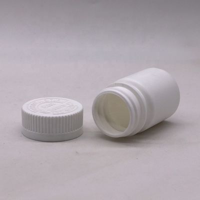 30mL 둥근 모양의 PE 플라스틱 병 약용 솔리드 태블릿 캡슐 저장 용액