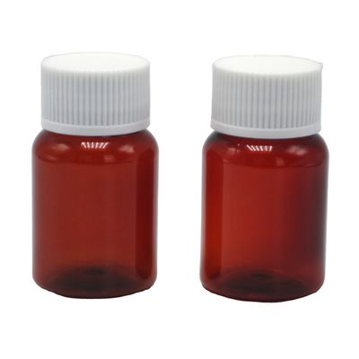40ml/1.3oz 앰버 PET 알약 캡슐 은 알루미늄 나사 캡과 함께 생선 기름 병