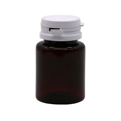 사용자 지정 색상 50ml 앰버 PET 알약 캡슐 찢어질 수 있는 뚜?? / 나사 뚜?? 이 있는 생선 기름 병