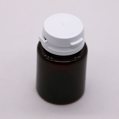 사용자 지정 색상 50ml 앰버 PET 알약 캡슐 찢어질 수 있는 뚜?? / 나사 뚜?? 이 있는 생선 기름 병