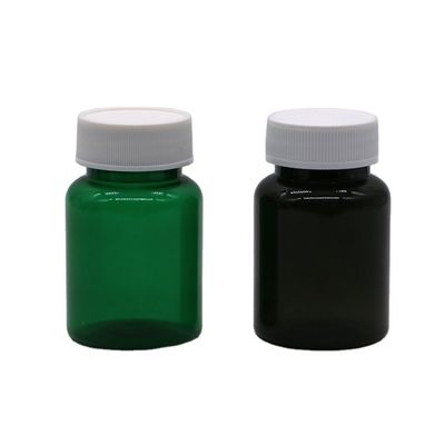 산업 의학 50ml 스크루 캡과 맞춤 라벨 인쇄 PET 플라스틱 병