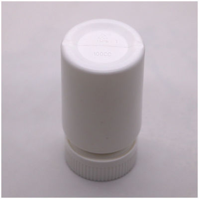 100ml PE 병 넓은 입자 플라스틱 빈 병 나선 뚜?? 이 있는 캡슐 용기