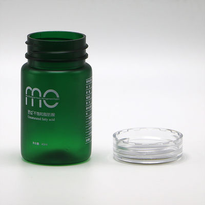 70ml 의약품 분말 캡슐 스크루 캡과 라벨 인쇄가 있는 PET 플라스틱 병
