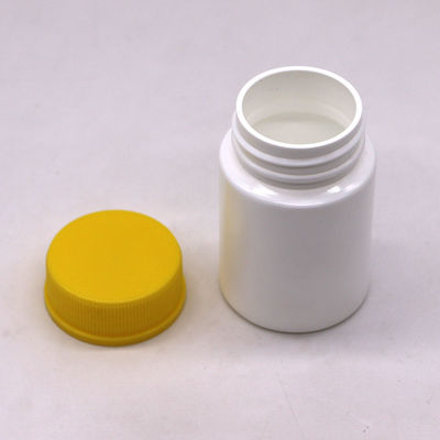 80ml HDPE 병 넓은 입 빈 캡슐 컨테이너 나사 캡과 어린이 안전 캡