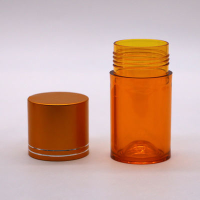 재충전 가능한 60ml PET 알약 캡슐 금 은 알루미늄 나사 모자를 가진 생선 기름 병