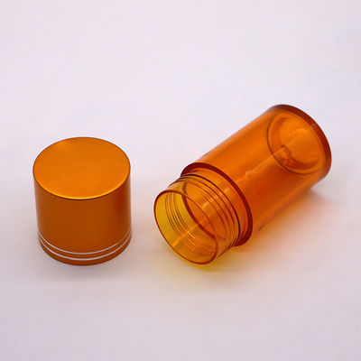 재충전 가능한 60ml PET 알약 캡슐 금 은 알루미늄 나사 모자를 가진 생선 기름 병