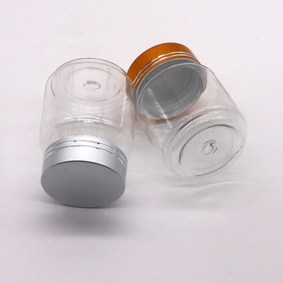 70ML PET 식품 등급 섬세한 플라스틱 캡슐 알약 병 금 은 캡 엑스포터
