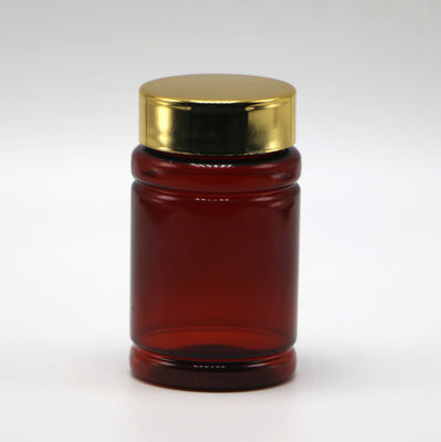 80ml PET 알약 약병 병 맞춤 색상 및 금 은 코팅 캡