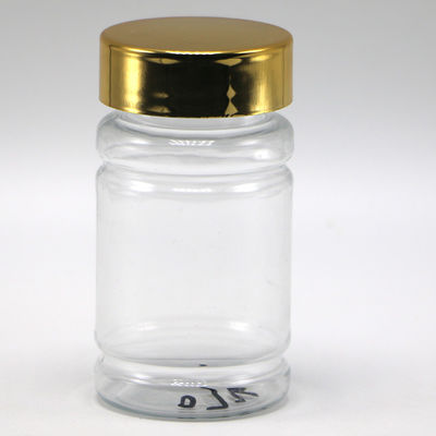80ml PET 알약 약병 병 맞춤 색상 및 금 은 코팅 캡
