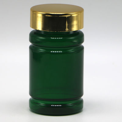 80ml PET 알약 약병 병 맞춤 색상 및 금 은 코팅 캡