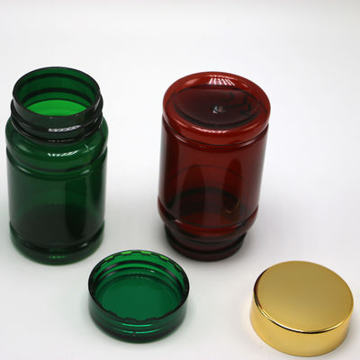 80ml PET 알약 약병 병 맞춤 색상 및 금 은 코팅 캡