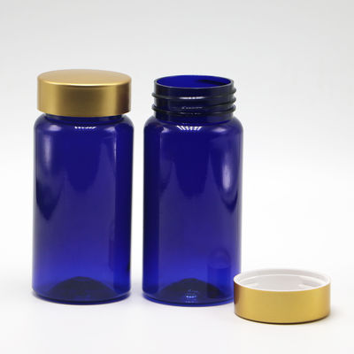 100ml PET 맞춤형 색상 비생성 재충전 약품 플라스틱 병 알약용 태블릿 캡슐 금 코팅 캡슐