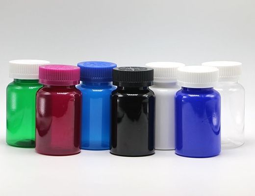 투명한 보충제 병 120mL 4oz PET 캡슐 병 안전 캡과 함께