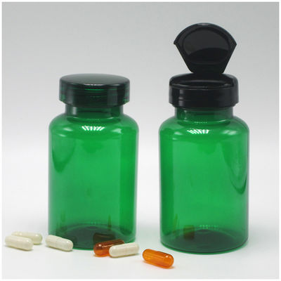 투명한 보충제 병 120mL 4oz PET 캡슐 병 안전 캡과 함께