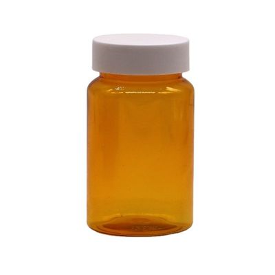 무료 샘플 150ML/CC PET 플라스틱 오렌지 병 약용 알약 보충병 병