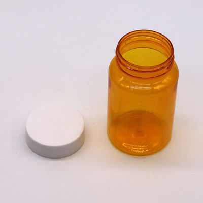 무료 샘플 150ML/CC PET 플라스틱 오렌지 병 약용 알약 보충병 병