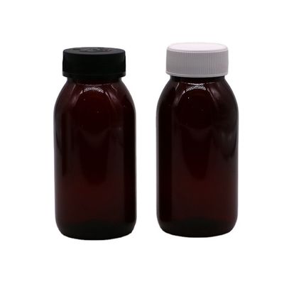 180ML PET 둥근 살균성 기침 시럽 구강 액체 병