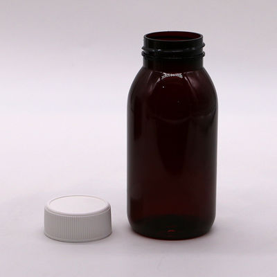 180ML PET 둥근 살균성 기침 시럽 구강 액체 병