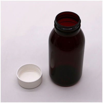 180ML PET 둥근 살균성 기침 시럽 구강 액체 병