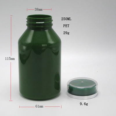 어린이 보호 뚜?? PET 알약 용기 250mL 약국 의약품 병 용량