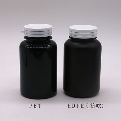의약품 캡슐 컨테이너를 위해 컬러 PET 250ml 둥근 플라스틱 병