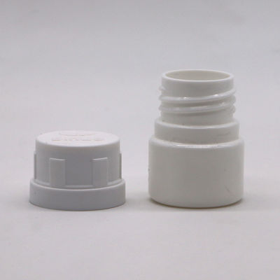 25ml 백색 HDPE 빈 재충전 가능한 단단한 약품 캡슐 병 화학 분말