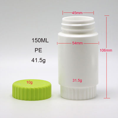 HDPE 175mL 원형 PE 플라스틱 병 의약품 보충제 저장 HDPE 물질