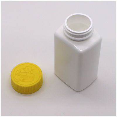 6OZ 180ml HDPE 정사각형 모양의 약 Tablet 약 병 의약품 식생활 영양