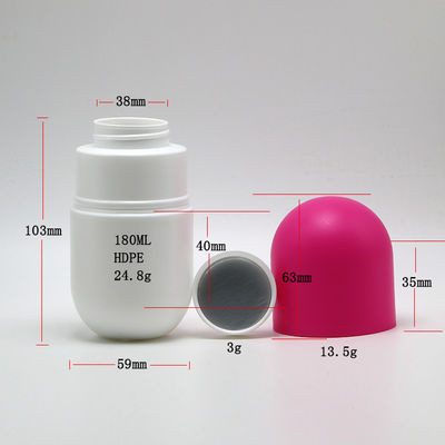 목걸이 재료 HDPE 캡슐 모양 6oz 비어있는 매트 플라스틱 병